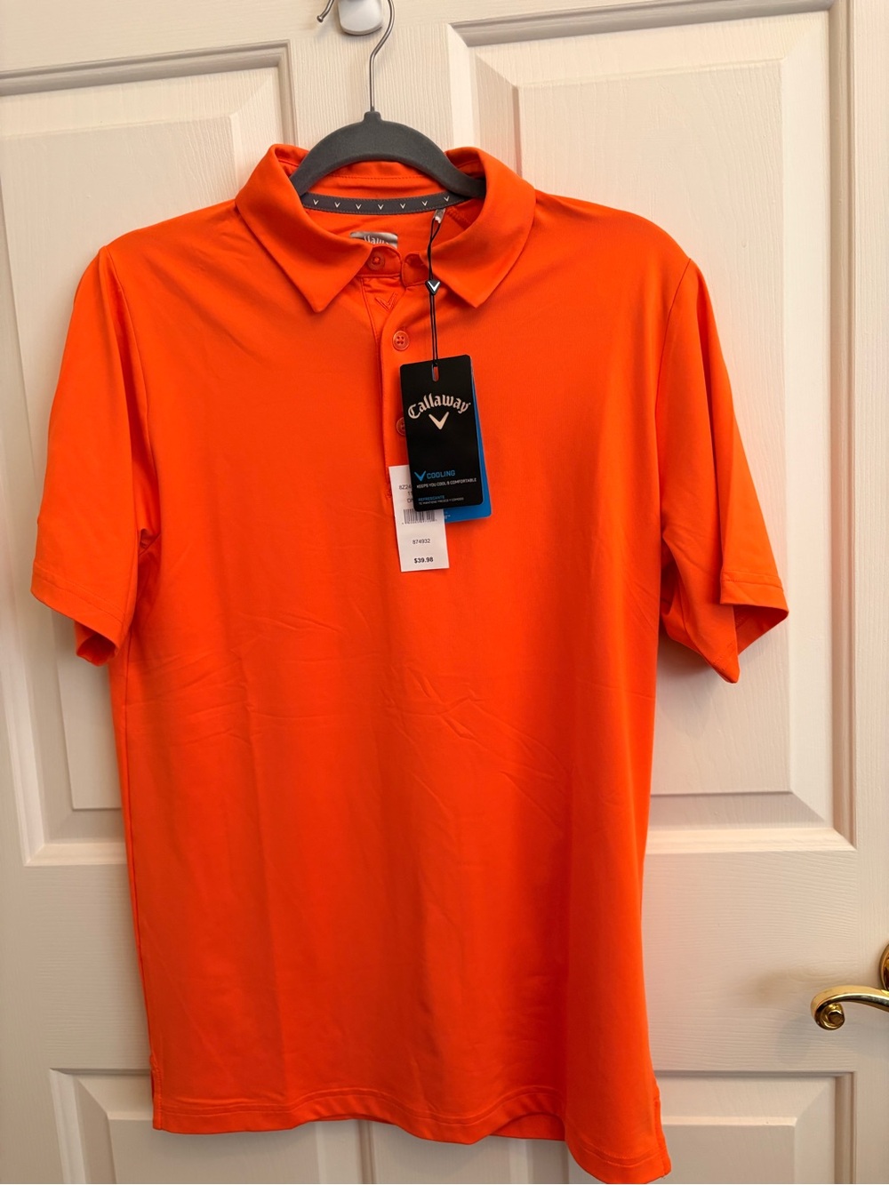 Callaway Bright Orange Golf Polo Shirt